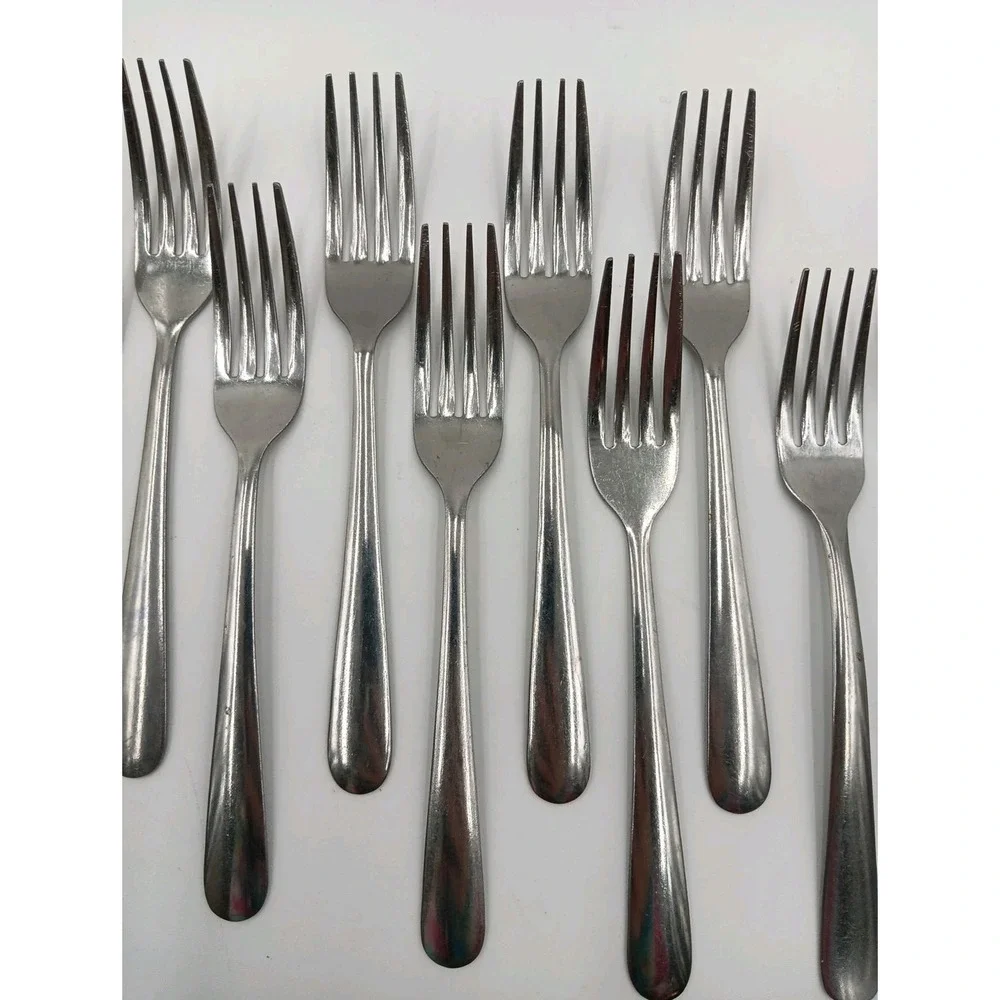 16pc DELCO 40 & Brandware Stainless Flatware Dinner Forks Restaurant Style